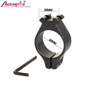 

Actv Fire 30mm mount Piapediameter gun 20mm track for Rifle and shotgun Accessories Rail adapter ring ring mounting torch