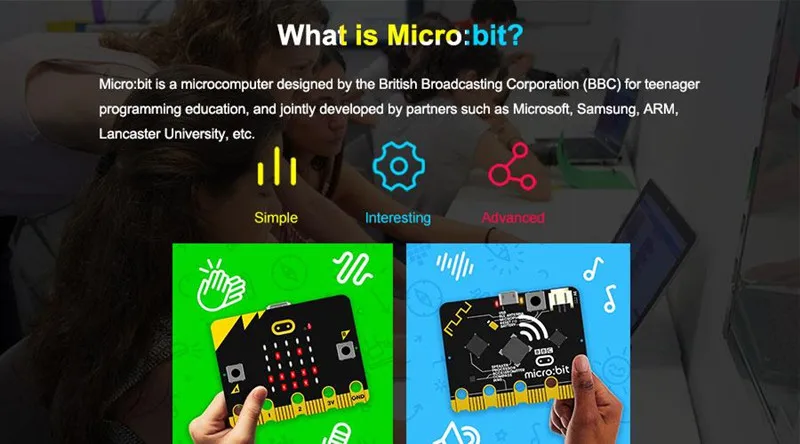 microbit placa de desenvolvimento de aprendizagem programável para projetos diy