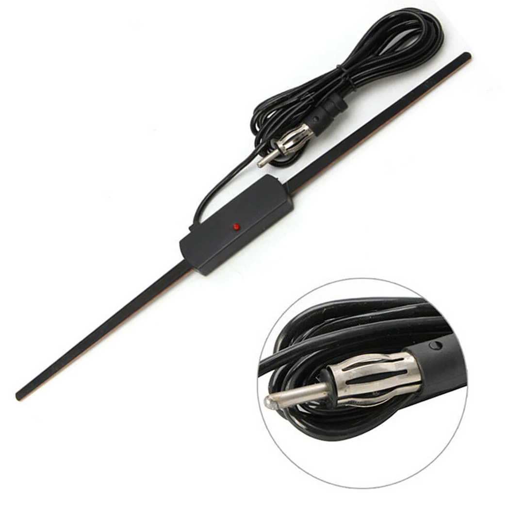 1PC Automobile Hidden Windshield Stereo Radio Antenna AM FM Reception W/ 2m Cable For Car Truck Boat Internal Mount Accessories