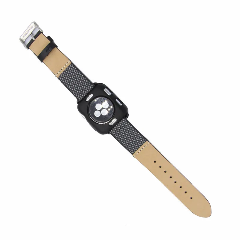Кожаный ремешок для часов с чехол для Apple Watch Iwatch 42 мм/38 мм модная застежка для часов для мужчин и женщин