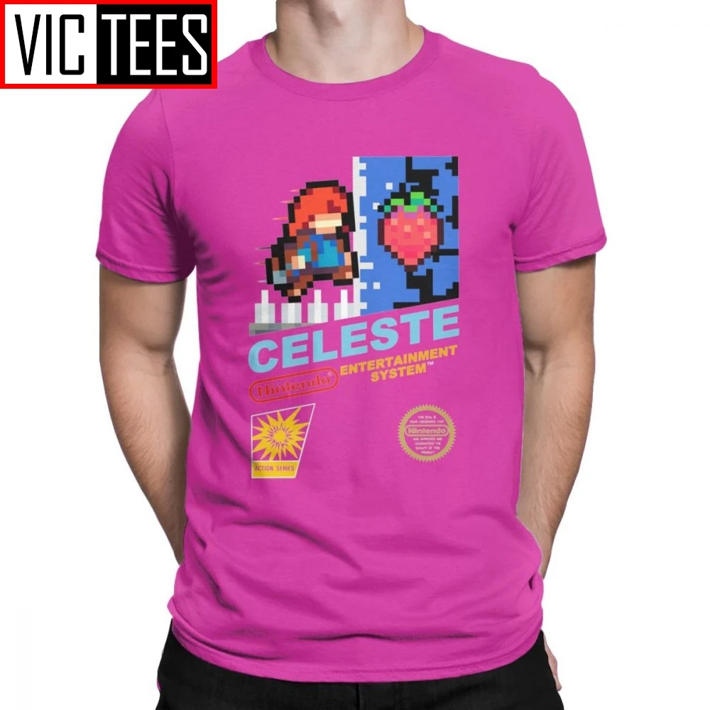 Для Мужчин's Celeste NES крышка светильник светло-голубые футболки для Для мужчин Винтаж хлопковая Футболка с круглым вырезом, футболка, одежда - Цвет: Лаванда