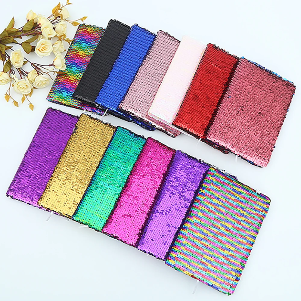 80 Sheets Fashion Creative Sequins A6 Notebook Monthly Planner Agenda Organizer Diary Kawaii Stationary Office School Supplies