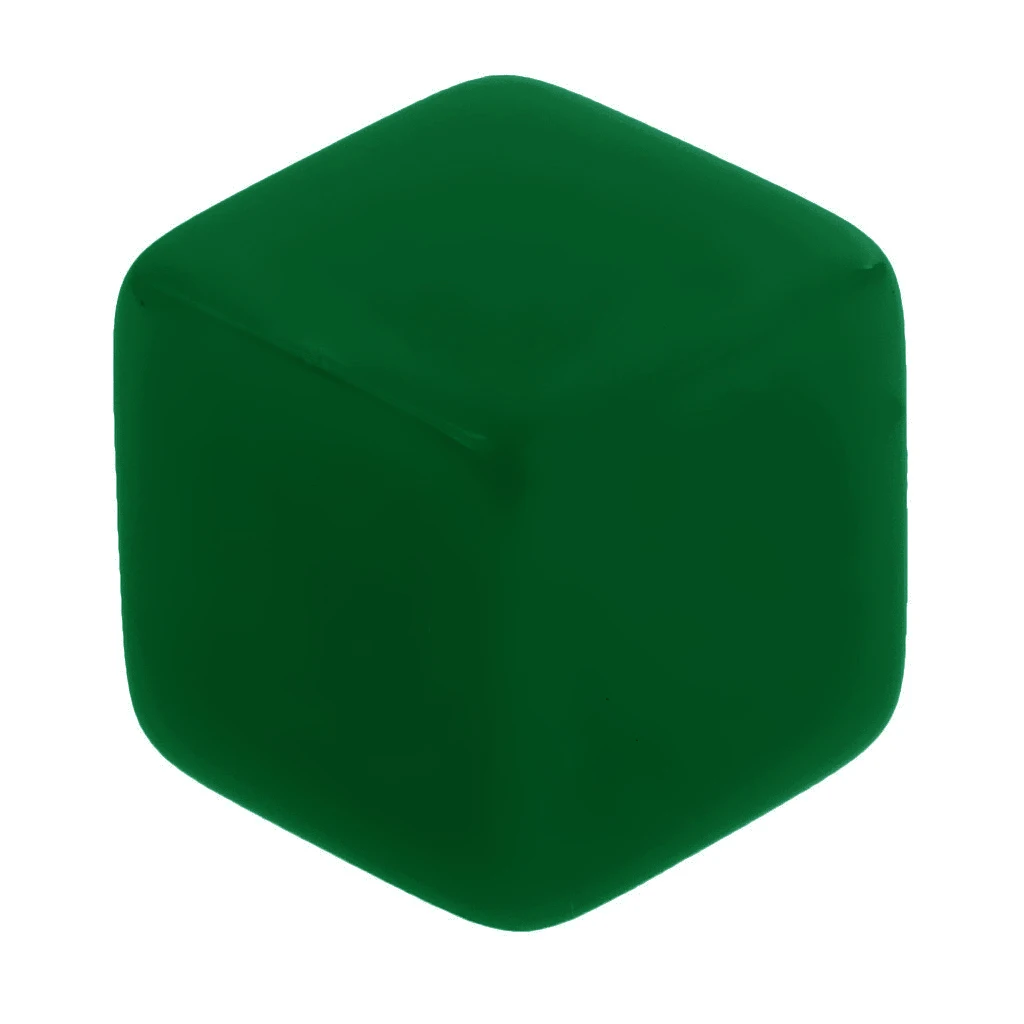 25pcs Blank Dice 6 Sided D6 Dice Set For D&D RPG Party Playing Game Dice Toys