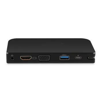 

USB HUB C 6 in 1 Thunderbolt 3 Type C Adapter Dock 3 USB 3.0 Port 4K HDMI 1080P VGA For Macbook Pro HDMI VGA Ethernet Audio Jack