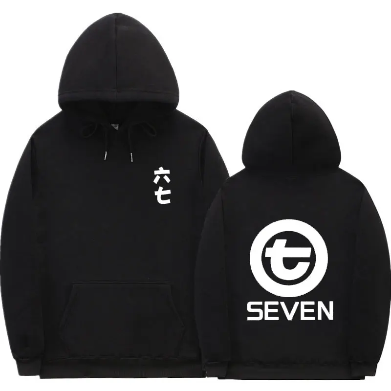 Sudadera con capucha de tijera de Anime Seven para hombre, ropa de calle divertida con estampado de Swag, jersey de moda para otoño e invierno, Hip Hop