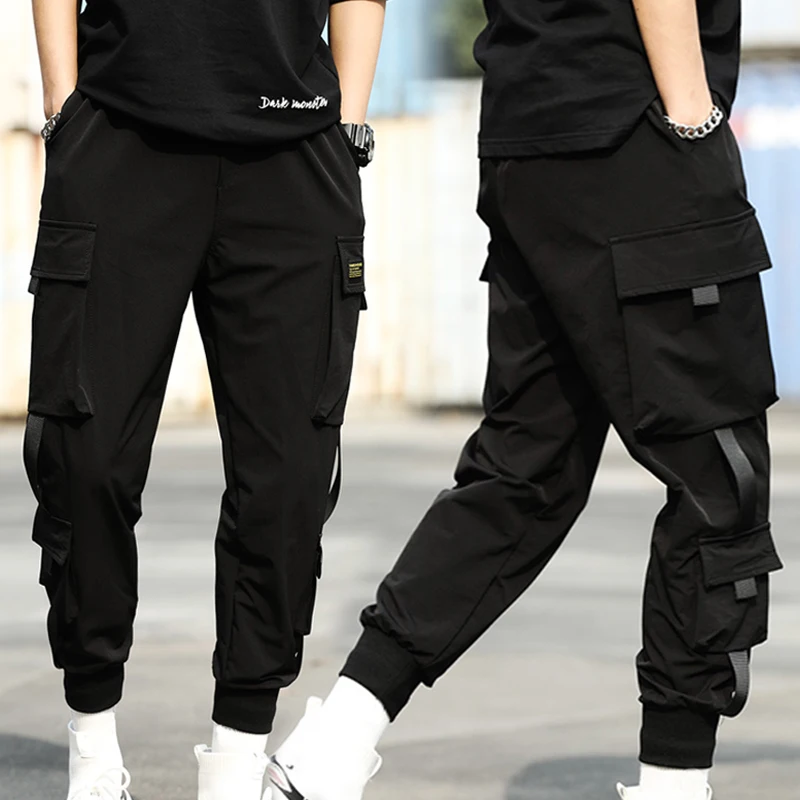 Spring Summer Harajuku Sport Thin Jogging Trousers Cargo Pants Boys Joggers Male Tactical Overalls Men's Tracksuit Clothings men jogger sweatpants men cargo pants