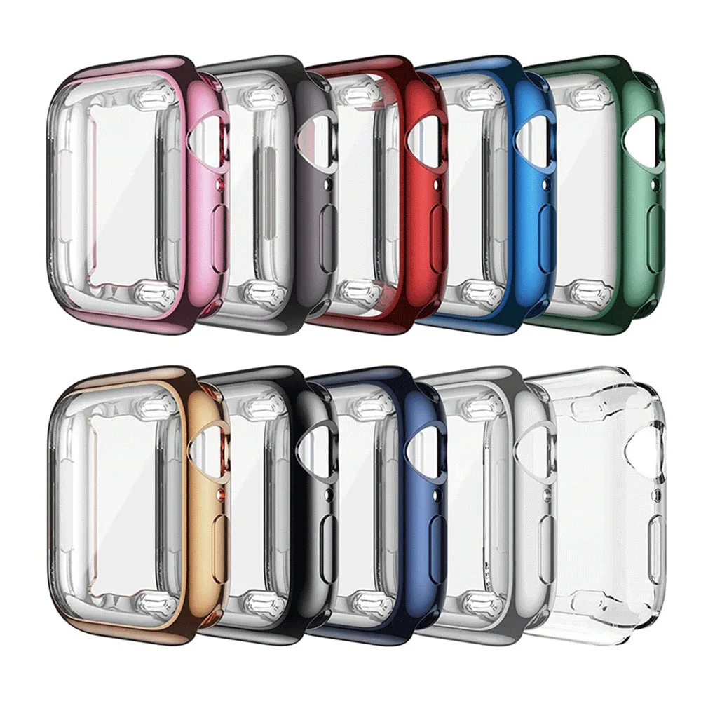 Чехол для часов Apple Watch 45 мм 41 44 40 42 38 бампер + Защита экрана Iwatch SE 7 6 5 4 3 2 1 | Наручные
