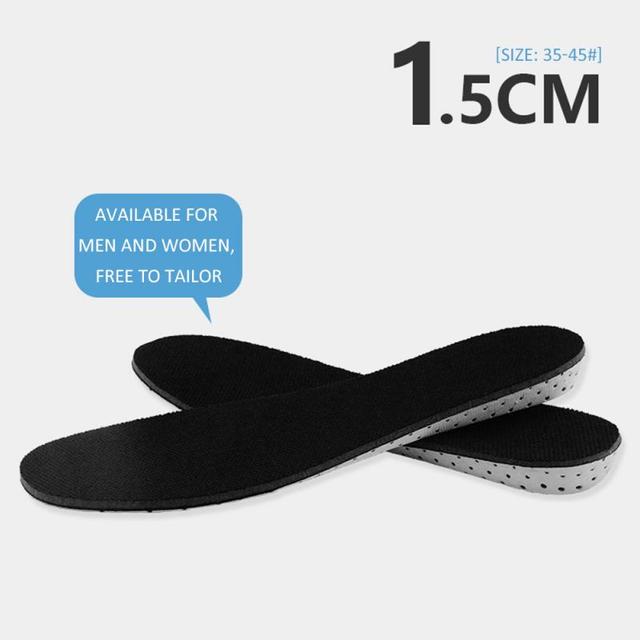 Lifts Shoe Pads Insoles 1Pair Of Height Increase Insole Heel Pad Lifting Inserts Memory Foam 1.5/2.5/3.5/4.5Cm Unisex