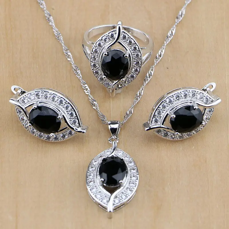 branco cz conjuntos de jóias feminino brincos pingente colar anéis pulseira