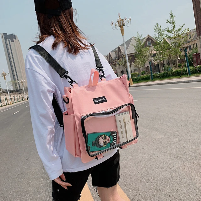 Bling Laser Pink Spend The Night Overnight Ita Bag Women Clear Handbag Tote  Clutch Purse 2022 Tas Sac a Main Femme Bolsa Mochila - AliExpress