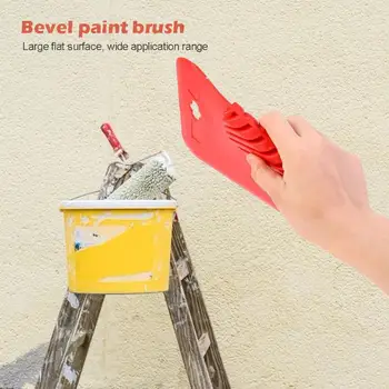 

Red Bevel Rubber Roller Brush Portable Paint Embossing Wall Scraper Painting Sets Home Office Wall Scraping Art Paint Tools