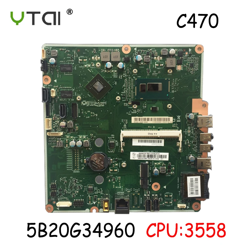 CIHASWS1 для LENOVO C470 материнская плата cpu: 3558 N15V-GM-S-A2 FRU: 5B20G34960 6050A2644601. A01 Протестировано в целости и сохранности