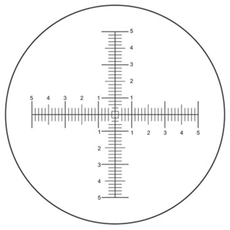 Scala Del Reticolo Micrometro E Reticolo Oculare Partizione Di Bordo Oculare Righello Fc24