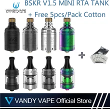 Vandy vape BSKR V1.5 Мини MTL RTA танк с 5 шт Vandyvape хлопковый бак VS Berserker V1.5 электронная сигарета