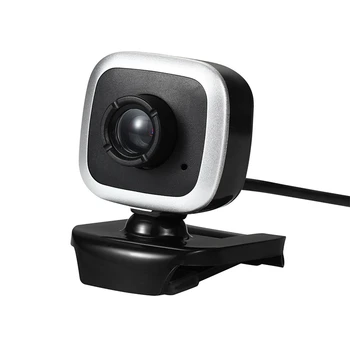 

USB Webcam Camera CMOS Sensor 480P HD Video Recording Square Camera with Microphone for Work and Study