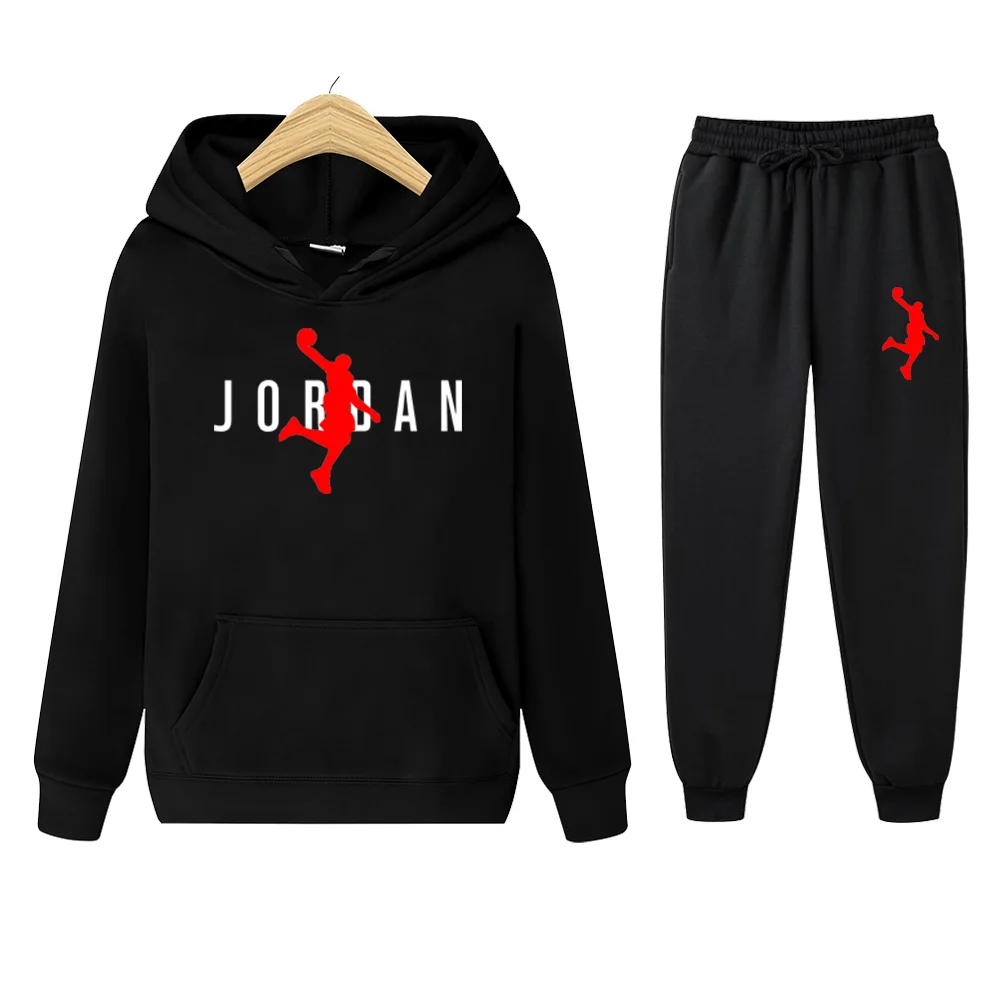 

Winter hot-selling high-end brand men's sportswear polar fleece hoodie men's suit fashion casual hip-hop clothing suit