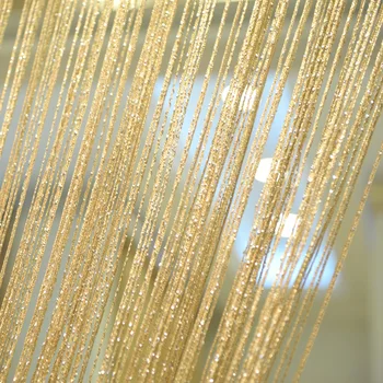 

Flash String Curtain Shiny Tassel Strings Line Decorective Divider Curtains Glitter Valance Wedding hotel decoration