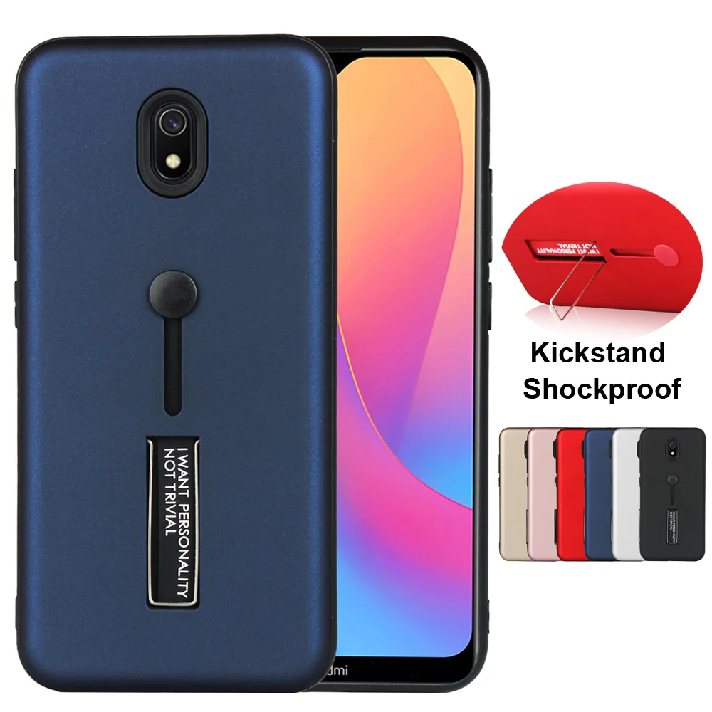 Чехол для Xiaomi Redmi 8A силиконовый гибридный Матовый Жесткий чехол из поликарбоната