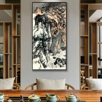 

Painting by digital art painting by digital hand-painted zhang daqian landscape painting home corridor decoration painting