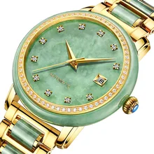 Оригинальные часы yuyuanda jade с бриллиантовым календарем Tourbillon полностью автоматические механические часы для влюбленных