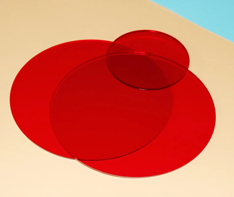 Round translucent color acrylic display board gourmet cosmetics photography decorative props ins wind photography, plexiglass