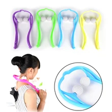 Шейный массажер для боли в спине, роликовый мяч, самомассажный инструмент(China)