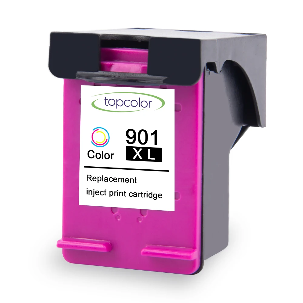 901XL-Color Topcolor 901XL чернильный картридж Замена для hp 901 XL hp 901 струйный принтер для hp Officejet 4500 G510g J4525 J4535 J4540 J4550 J4580 - Цвет: 901XL-Color