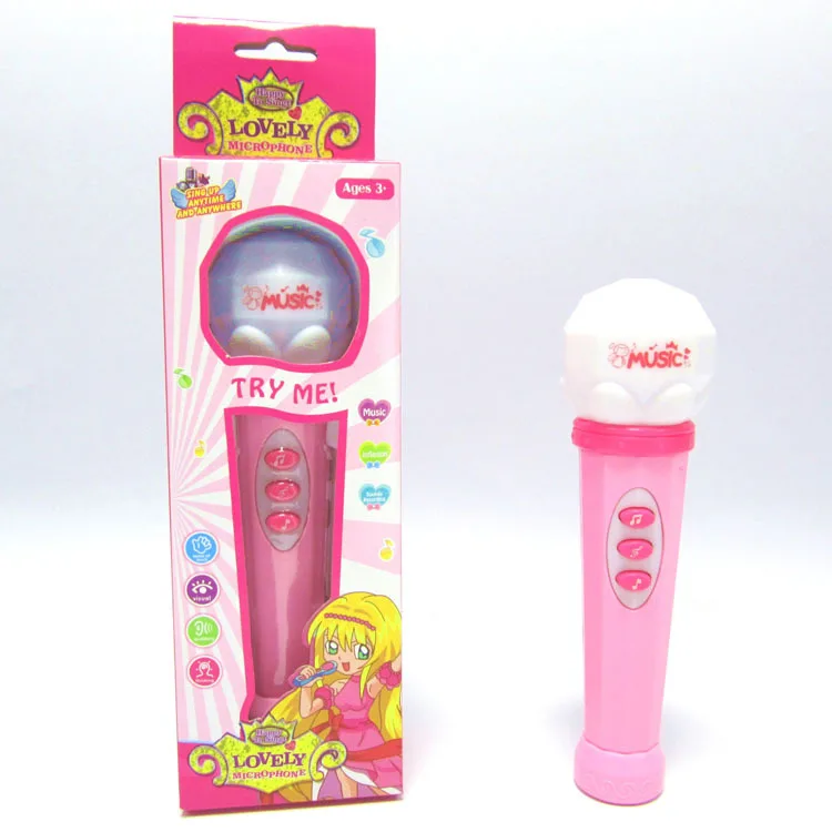 

CHILDREN'S Plastic Toys PA Light And Sound Microphone with Amplify, Songs, Tone, Melody