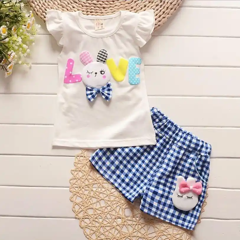Baby girl shorts and shirt set Outlet
