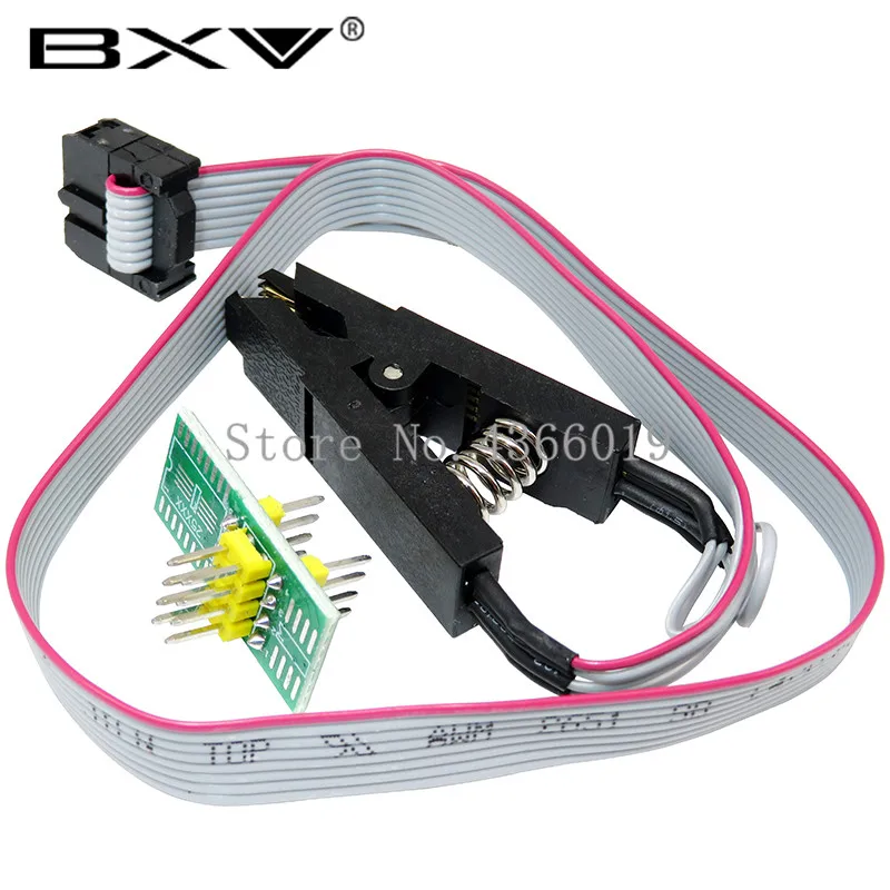 SOP Flash Chip CH341A 24 25 серии флэш-память EEPROM BIOS USB программатор модуль+ SOIC8 SOP8 тест-зажим для EEPROM 93CXX/25CXX/24CXX - Цвет: SOP Flash Chip