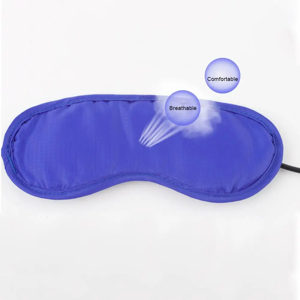 USB Heating Steam Eyeshade Eye Mask Anti Dark Circle Eye Patch Eye Massager Fatigue Relief Sleep Travel Eye Shade Mask