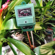 Цифровой измеритель влажности почвы, солнечного света, тестер для растений, цветов, кислотности, измерения температуры, садовый анализ, 3 в 1 инструмент