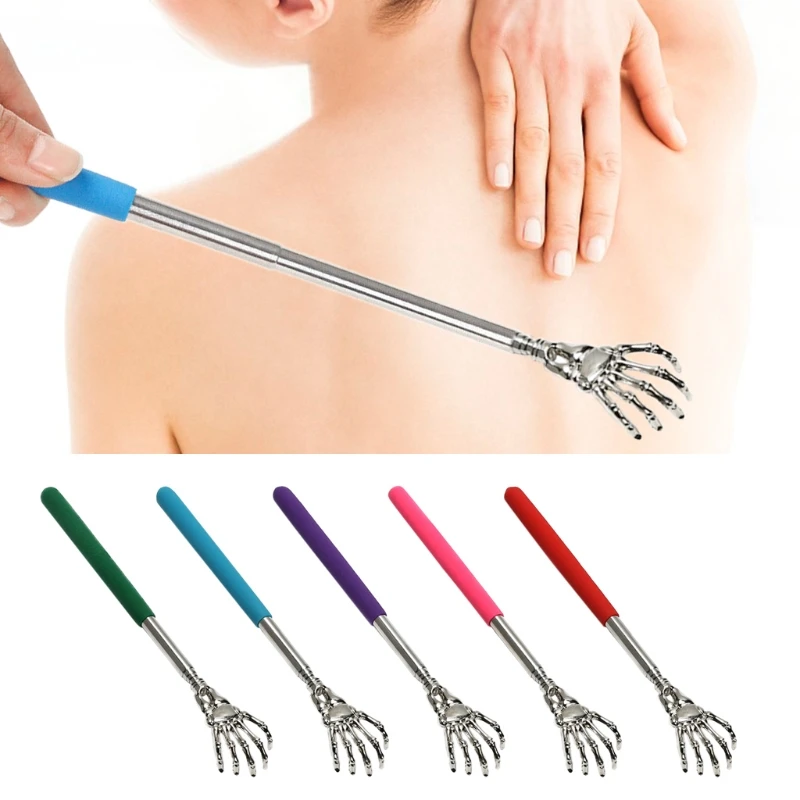 Portable Extendable Telescopic Back Scratcher Stainless Steel Hand Massager