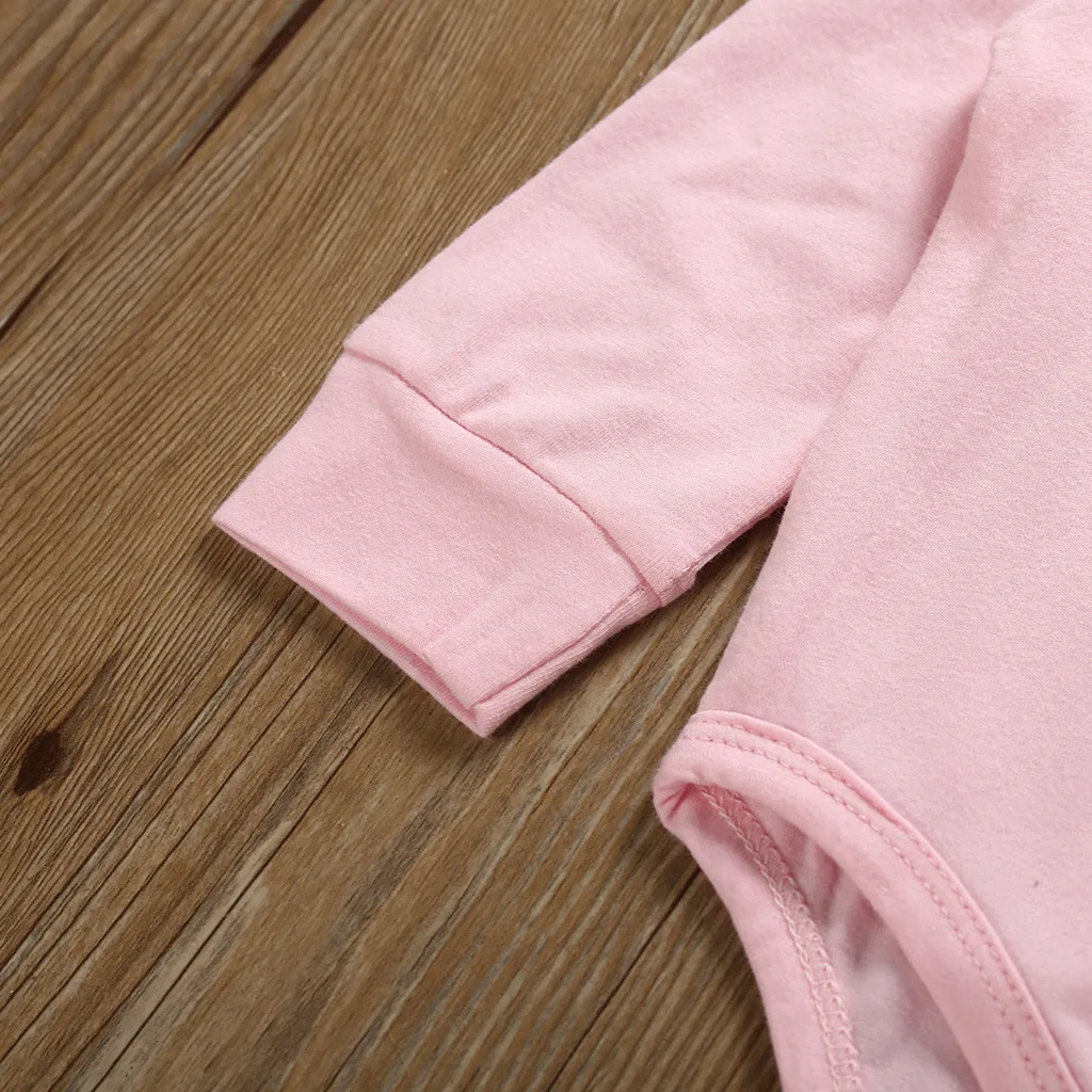 Комплект детской одежды для маленьких мальчиков и девочек, однотонный комбинезон+ штаны, комплекты изысканной одежды, спортивный костюм