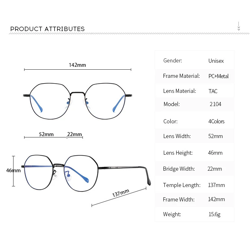 DEARMILIU New Blue light blocking glasses for women and men Oval frame Clear vision lens Lightweight texture classic glasses