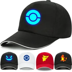 Casquette de Baseball Pokemon, chapeau Anime Pikachu, Cosplay ajustable, Hip Hop, Kawaii, chapeaux pour hommes, jouets, cadeau de noël 