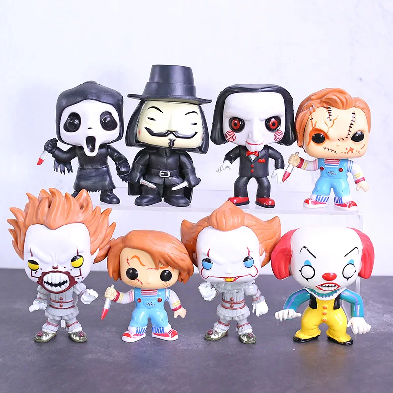 It Pennywise Saw Billy Scream Death Child's Play Chucky V для Vendetta ПВХ фигурка модель игрушки куклы