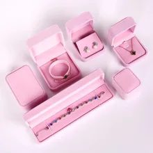 

Velvet Jewelry Storage Case For Ring Box Necklace Case Earring Display Case Packaging Organizer Jewelry Packaging Gift Box