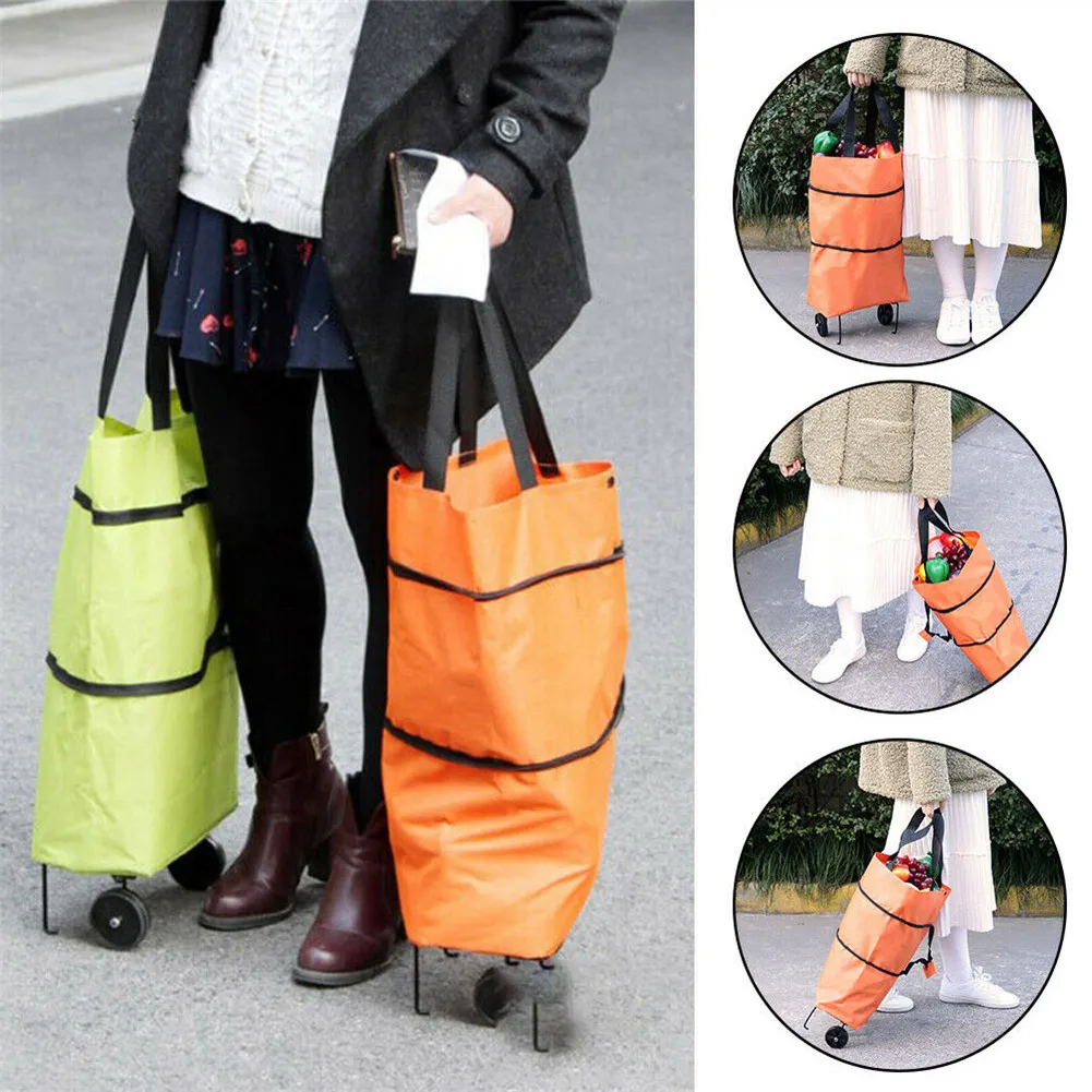 

Folding Shopping Bag Shopping Cart Reusable Shopping Bag Large Capacity Bag For Supermarket to Carry Very Heavy Thing