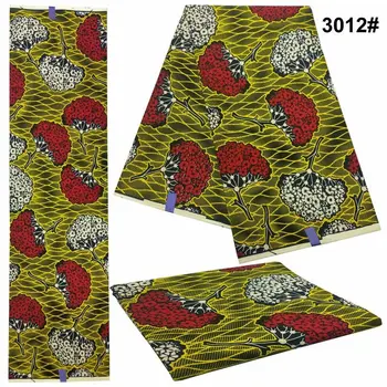 

Veritable block prints java wax fabrics for dress 6 yards 100% cotton High quality fashions African wax fabric!DF-4413