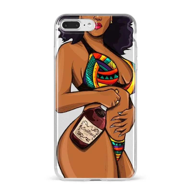 MAKE MONEY Not Friends Kash афро черная девушка Fundas чехол для iPhone X XR XS Max 8 7 6s Plus прозрачный силиконовый чехол с бантом
