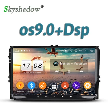 

DSP Car DVD Player Android 9.0 4GB + 32GB 8 Core GPS map RDS Radio wifi Bluetooth 5.0 steering wheel for VW Volkswagen Universal