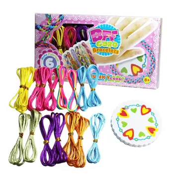 

DIY Toys Puzzle Creative Ribbon Woven Hand Ropes Jewelry Making for Children Creation