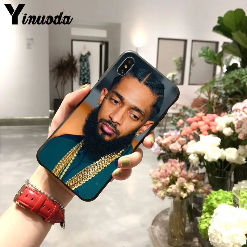 Yinuoda Рэппер Nipsey Hussle Coque Shell чехол для телефона Apple iPhone 8 7 6S Plus X XS MAX 5 5S SE XR 11pro max мобильный чехол - Цвет: A8