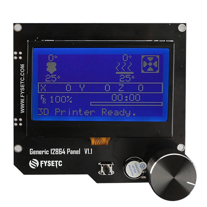 Комплект материнской платы для 3d принтера Mks Gen L+ 12864 Rgb V1.1 ЖК-дисплей для ЧПУ Ramps Cheetah F6 Vs Mini12864