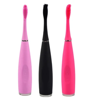 

Silicone Electric Toothbrush Oral Care Teeth Whitening Waterproof Deep Clean Usb Rechargeable Tooth Brush