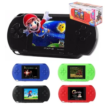 

Best Selling 2.8 Inch 16 Bit 150+ Handheld Game Player PXP 3 Children's Video Game Console Retro Classic Games with 2 Game Cards
