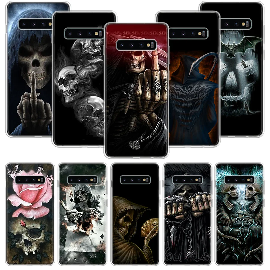 Чехол Grim Reaper Skull Skeleton для телефона Samsung Galaxy A51 A71 A50S A20E A30 A40 A70S A10S A01 A21 A41 A52 A20S A6 A7 A8 A9 Co