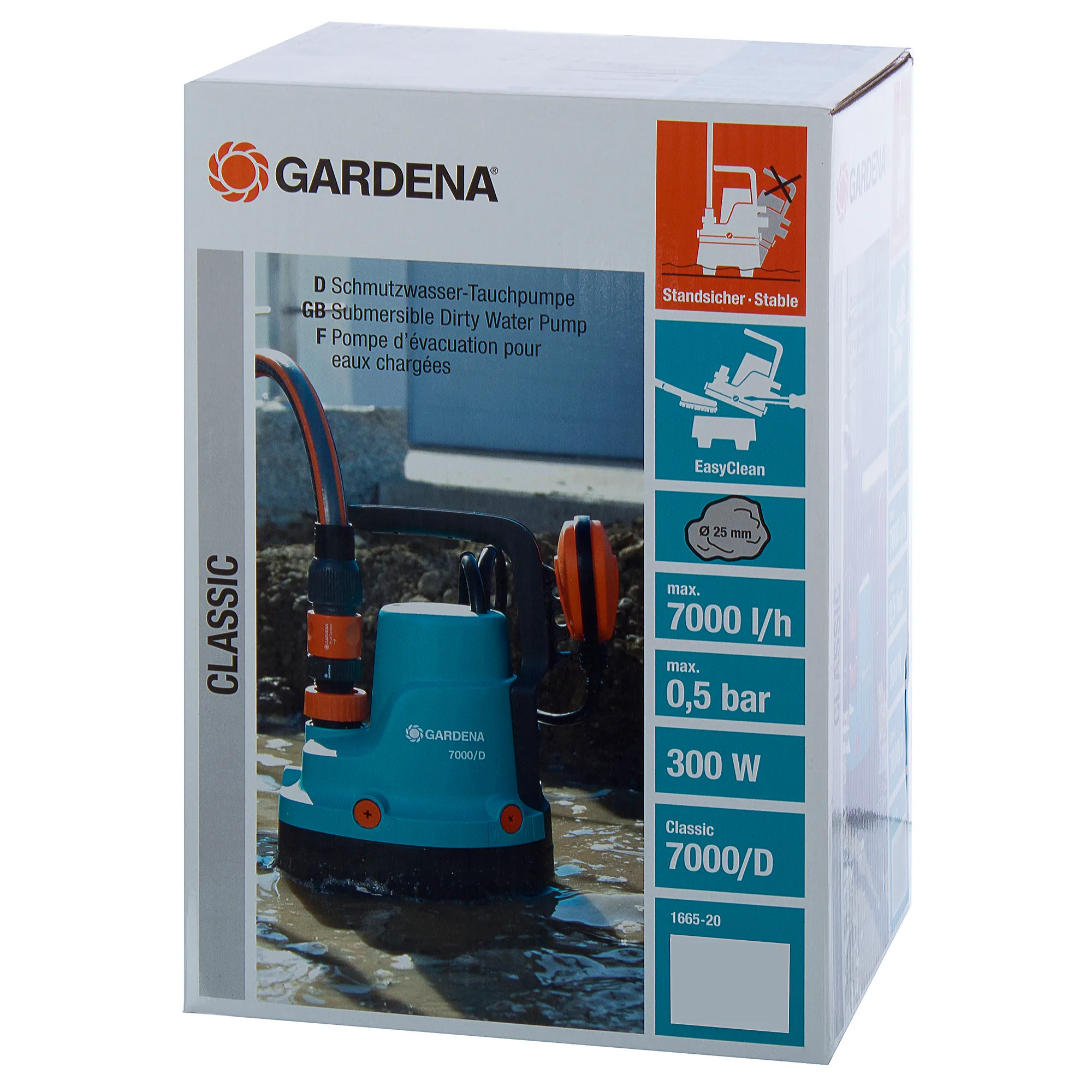 Насос дренажный 7000. Дренажный насос gardena 7000/d.