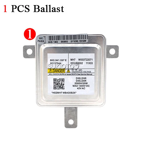 SUKIOTO OEM 8K0941597E 8K0941597 8K0941597C ксенон D3S D4S HID балласт W003T22071 для A1 A3 A4 A5 A6 A8 Q5 Q7 - Испускаемый цвет: 1 PCS Ballast